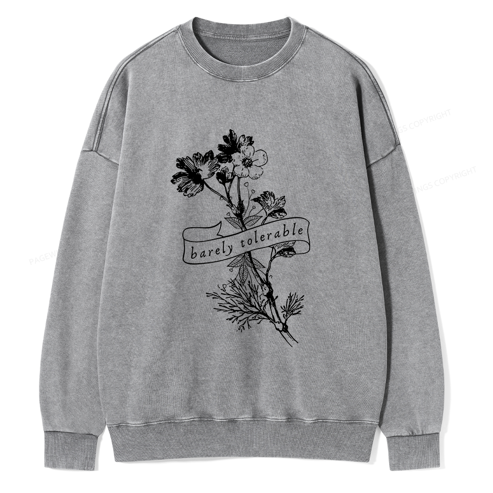 Pagewings Pride And Prejudice Jane Austen Unisex Washed Sweatshirt