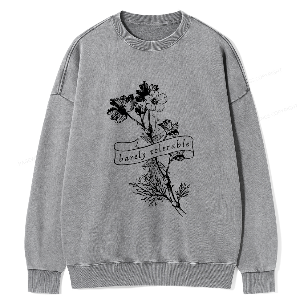 Pagewings Pride And Prejudice Jane Austen Unisex Washed Sweatshirt