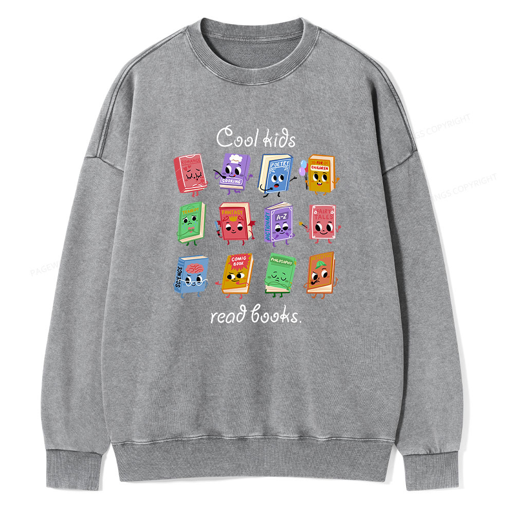 Pagewings School Librarian Shirt, Back To School Shirt Teacher Unisex Washed Sweatshirt