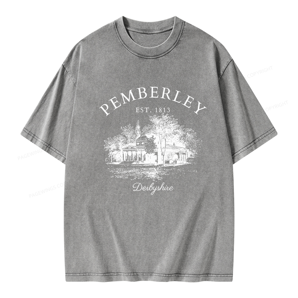 Pagewings Pride and Prejudice Unisex Washed T-shirt