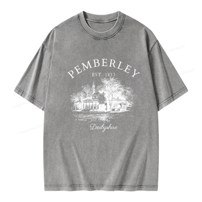 Pagewings Pride and Prejudice Unisex Washed T-shirt