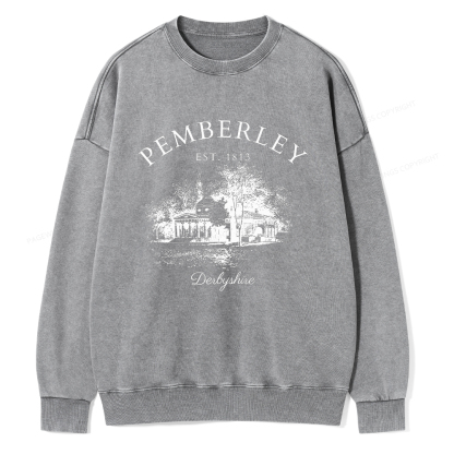 Pagewings Pride and Prejudice Unisex Washed Sweatshirt
