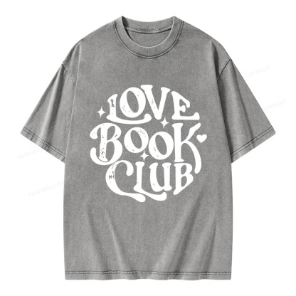 Pagewings Love Book Club Unisex Washed T-shirt