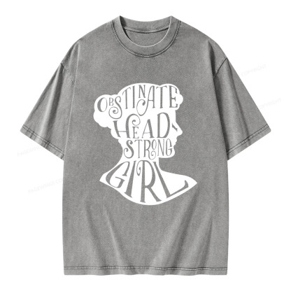 Pagewings Obstinate, Headstrong Girl  Unisex Washed T-shirt