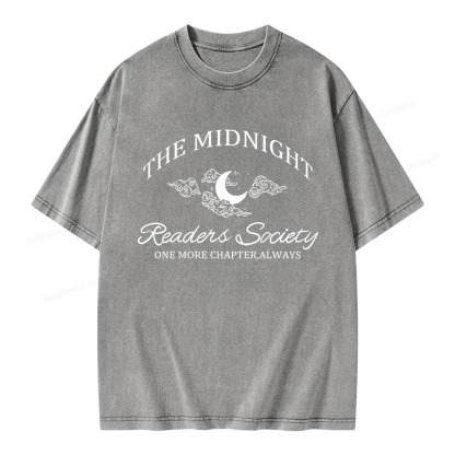 Pagewings The Midnight Readers Society Unisex Washed T-shirt
