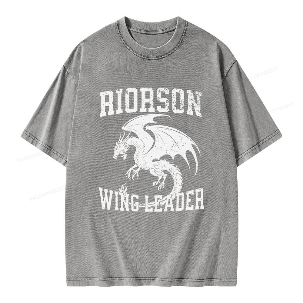 Pagewings Riorson Wing-Leader Unisex Washed T-shirt