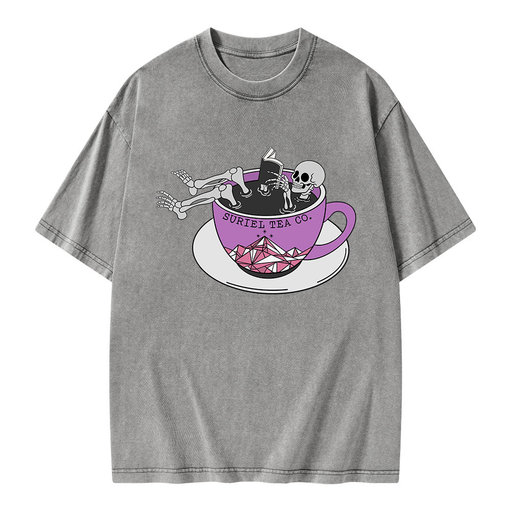 Pagewings Suriel Tea Co Unisex Washed T-shirt