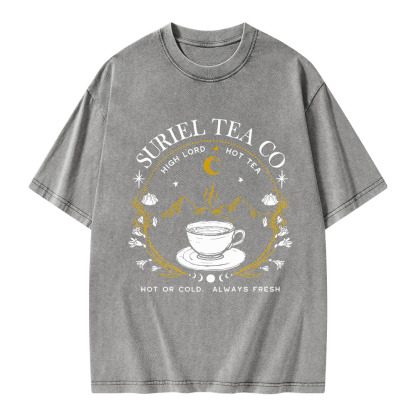 Pagewings Suriel Tea Co Unisex Washed T-shirt