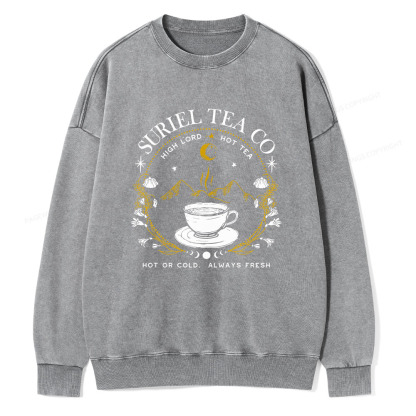 Pagewings Suriel Tea Co Unisex Washed Sweatshirt