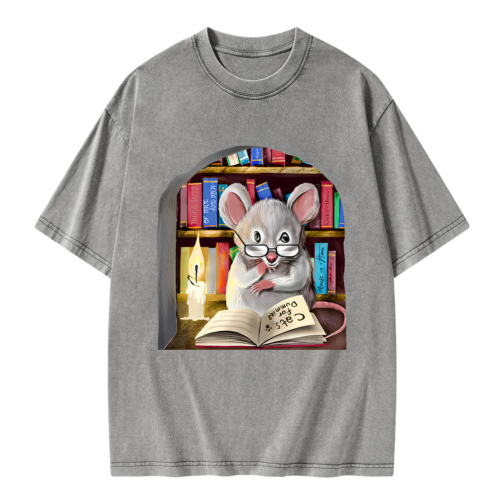 Pagewings Cats For Dummies Unisex Washed T-shirt