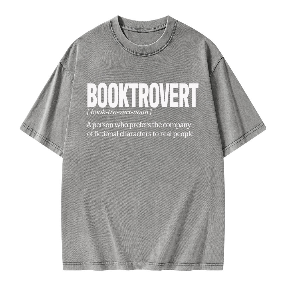 Pagewings Booktrovert Unisex Washed T-shirt