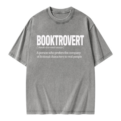 Pagewings Booktrovert Unisex Washed T-shirt