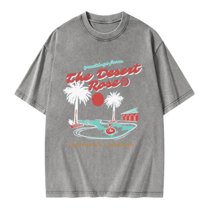 Pagewings The Desert Rose Unisex Washed T-shirt