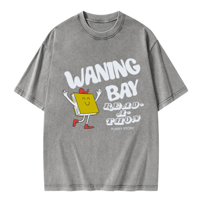 Pagewings Waning Bay Read-A-Thon Funny Story Unisex Washed T-shirt