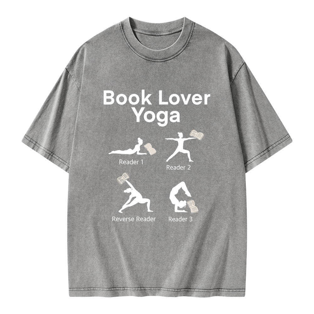 Pagewings Book Lover YogaUnisex Washed T-shirt