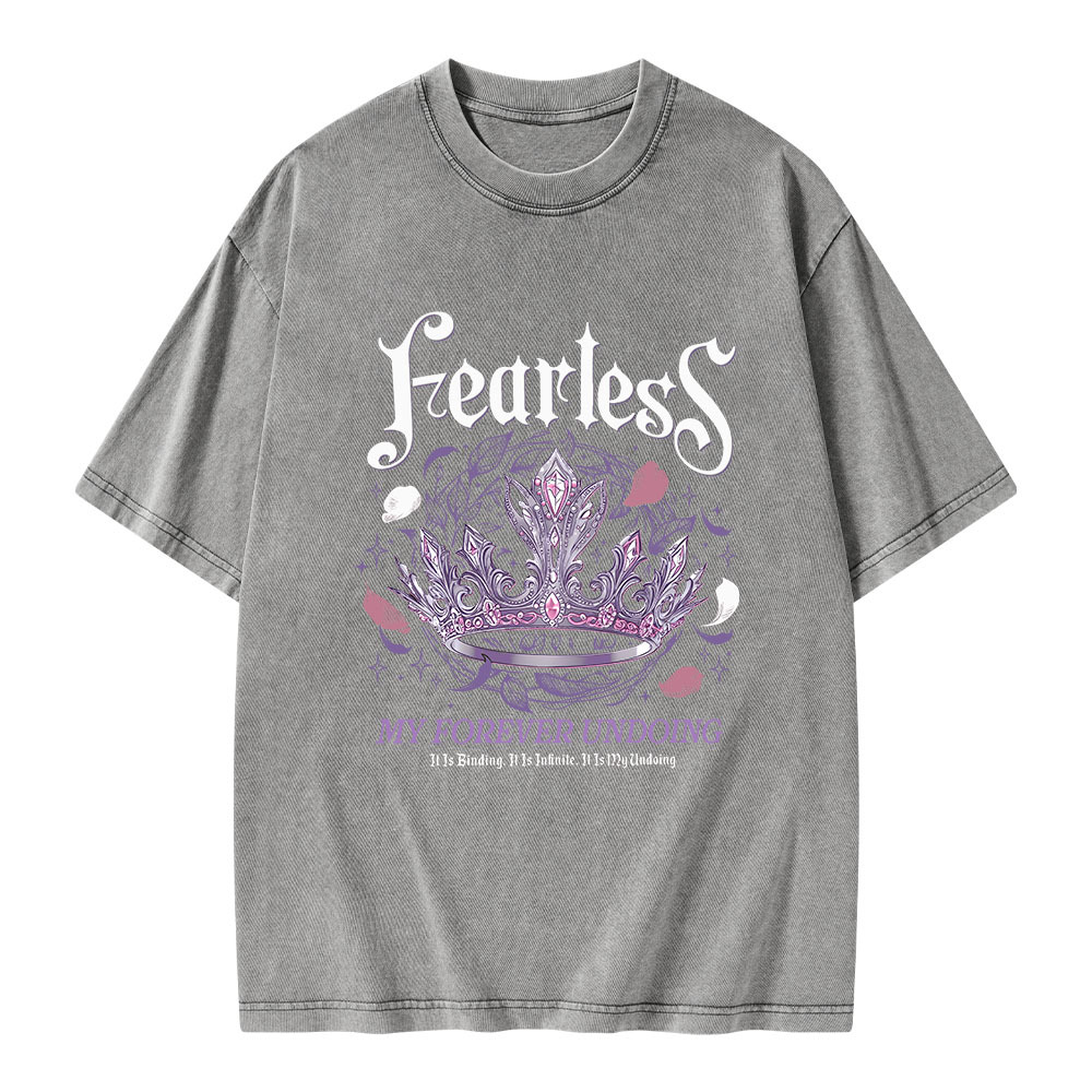 Pagewings Fearless Bookish Unisex Washed T-shirt