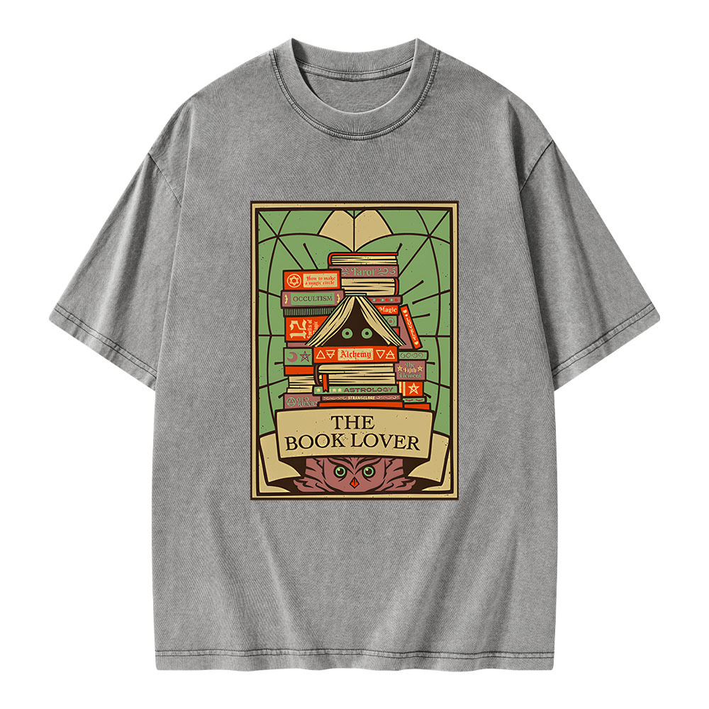 Pagewings The Book Lover Unisex Washed T-shirt