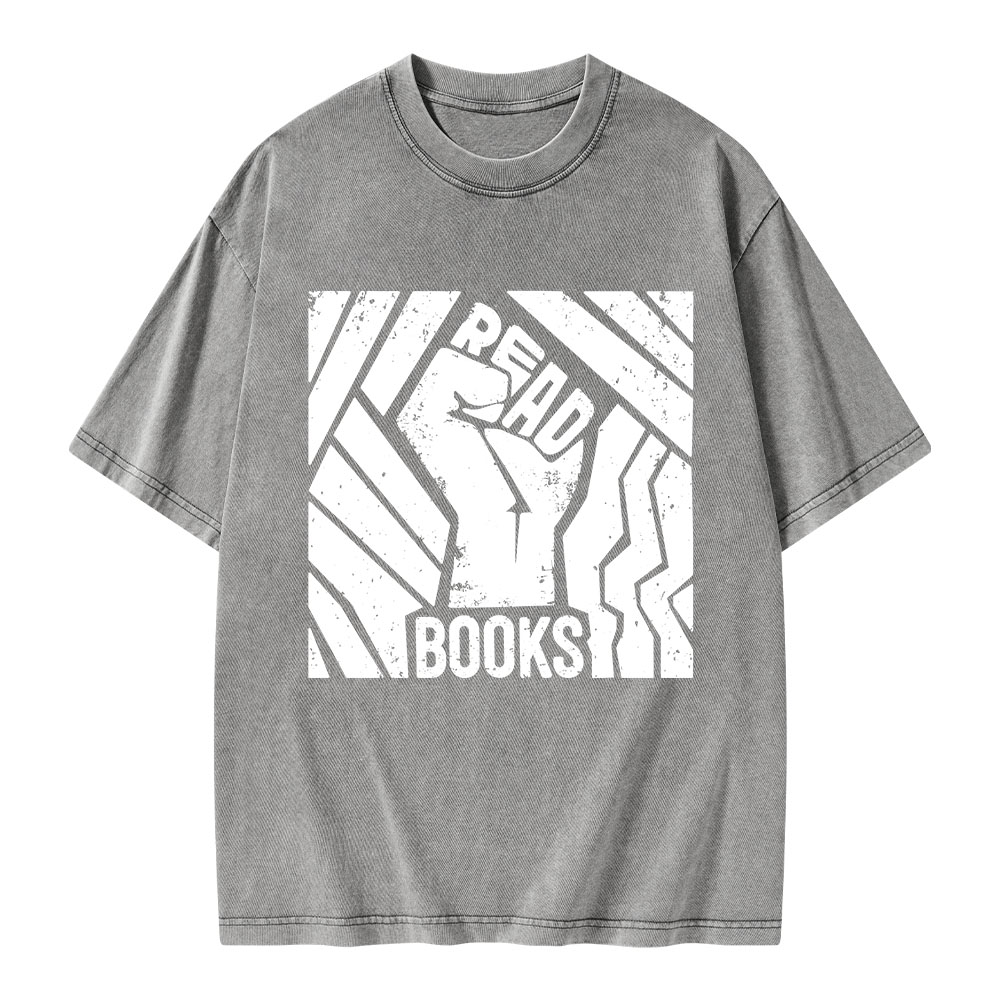 Pagewings Read Books Unisex Washed T-shirt