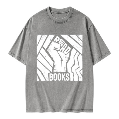 Pagewings Read Books Unisex Washed T-shirt