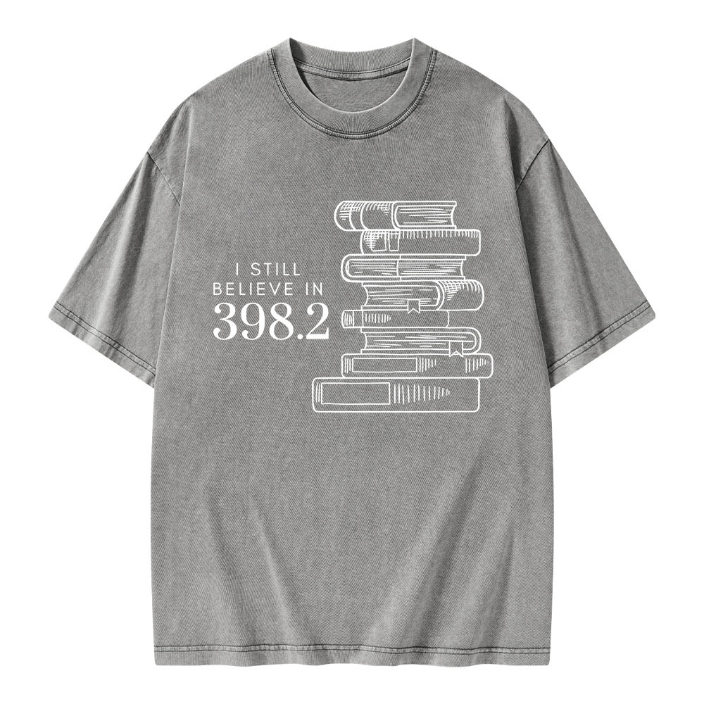 Pagewings I Still Believe In 398.2 Unisex Washed T-shirt