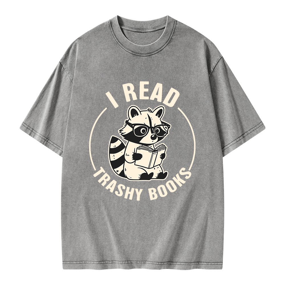 Pagewings I Read Trashy Books Unisex Washed T-shirt