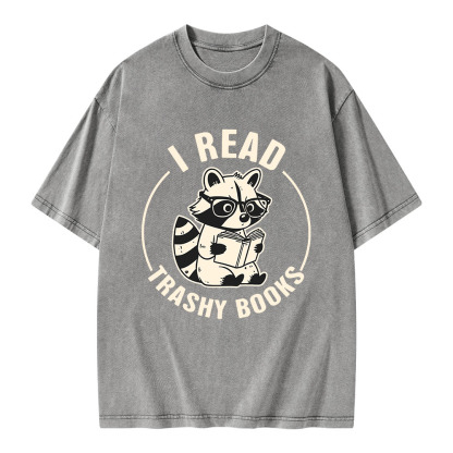 Pagewings I Read Trashy Books Unisex Washed T-shirt