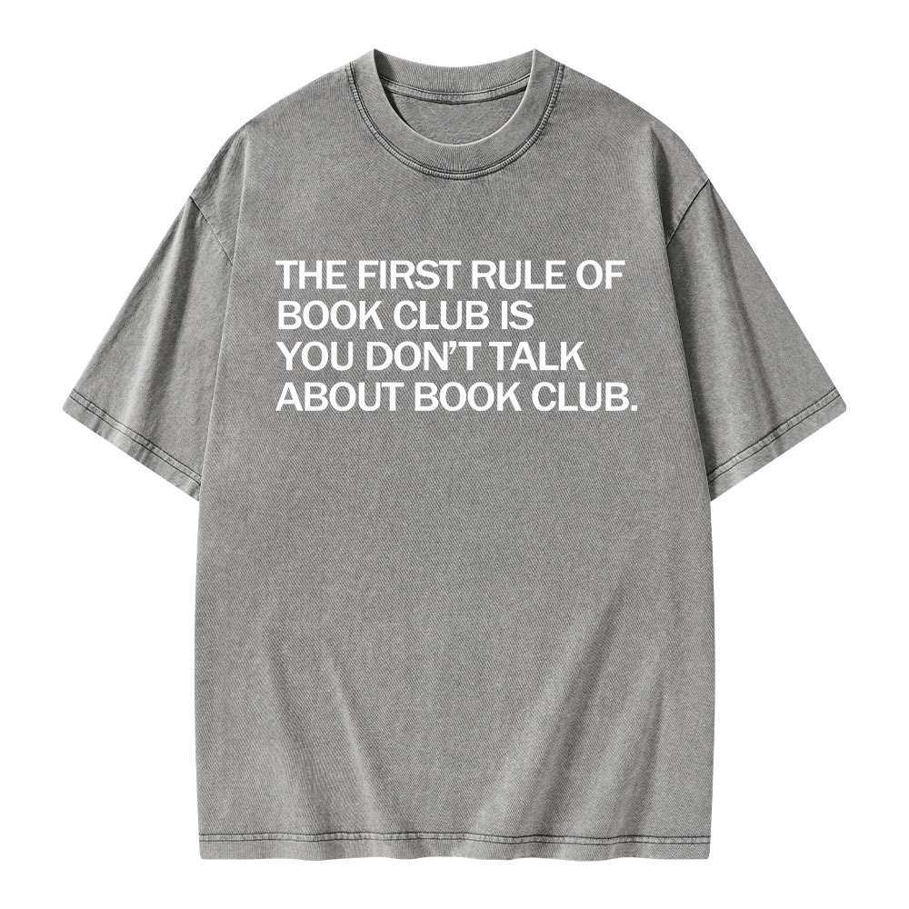 Pagewings Don't Talk About The Book Club Unisex Washed T-shirt