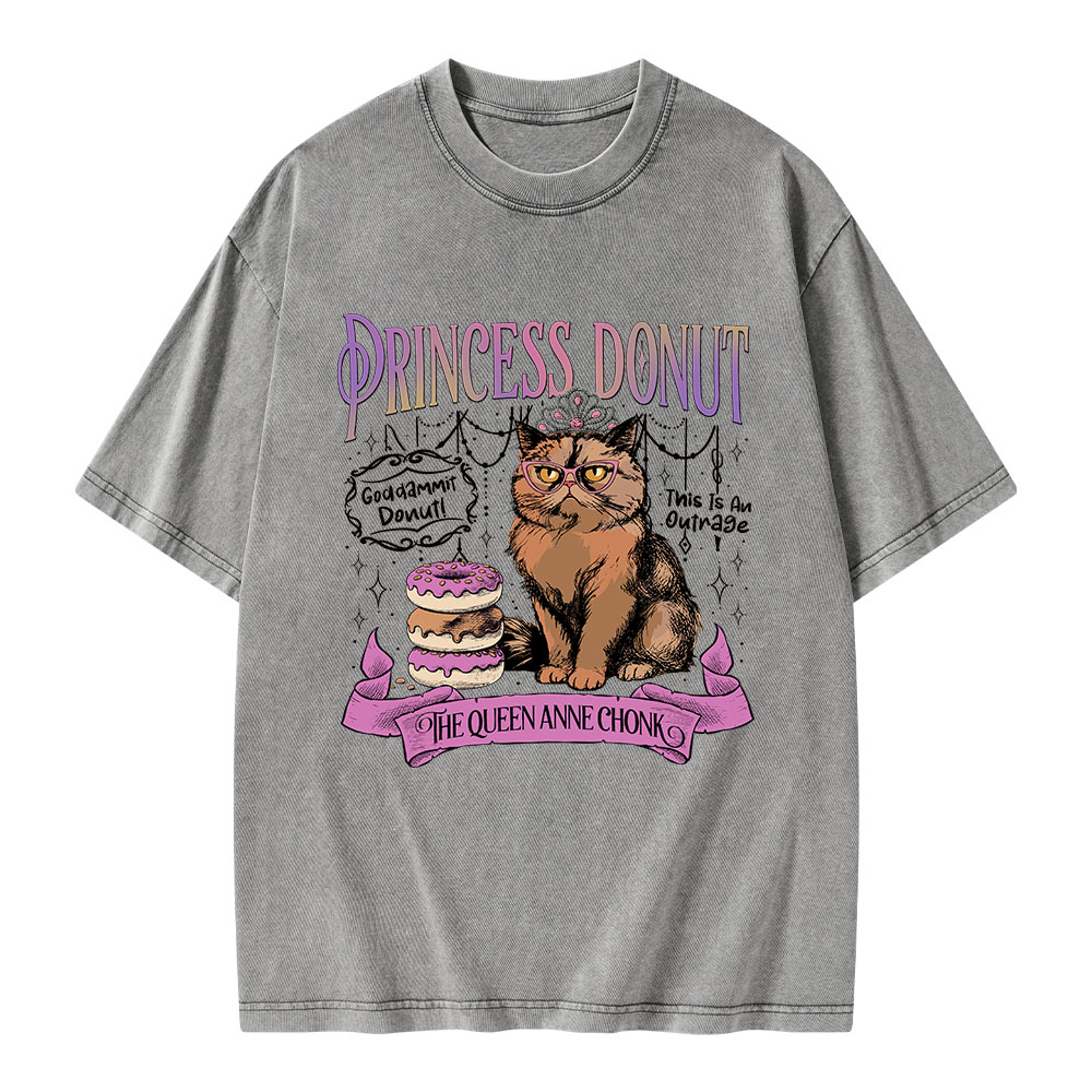 Pagewings Princess Donut Unisex Washed T-shirt