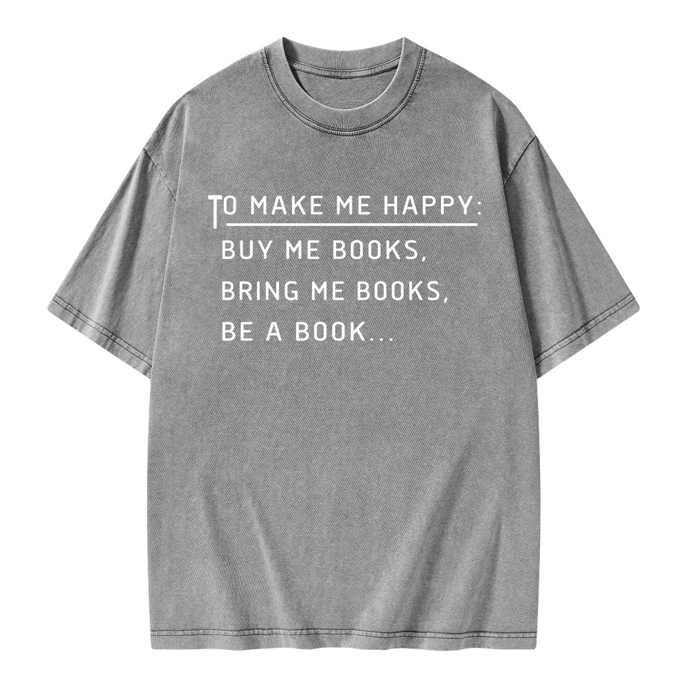 Pagewings To Make Me Happy Unisex Washed T-shirt