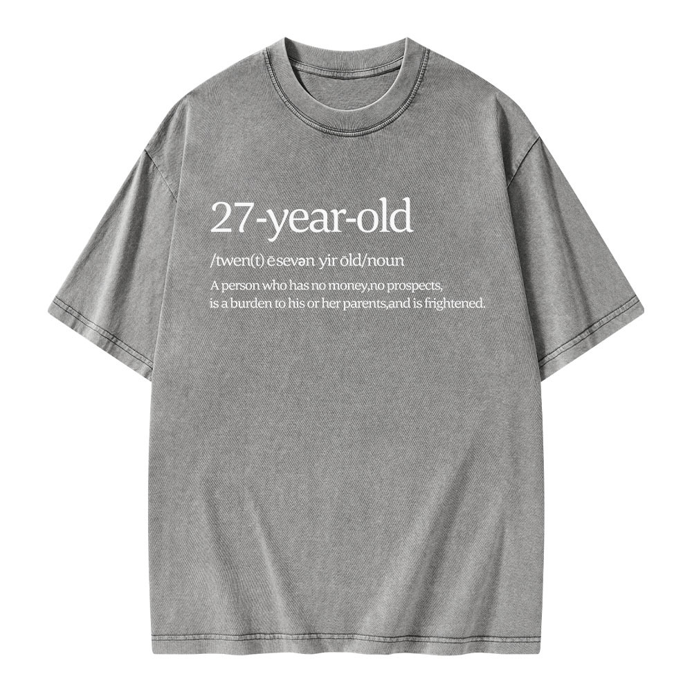 Pagewings 27 Year Old Unisex Washed T-shirt