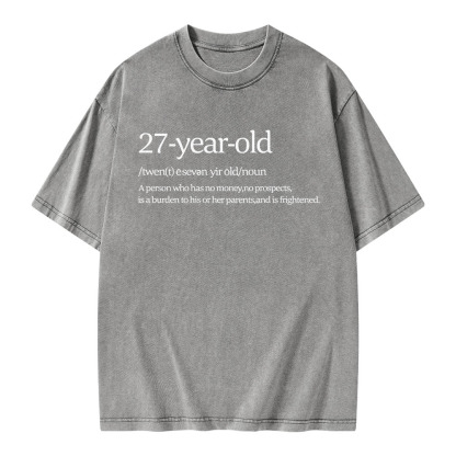 Pagewings 27 Year Old Unisex Washed T-shirt