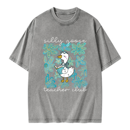 Pagewings Silly Goose Unisex Washed T-shirt