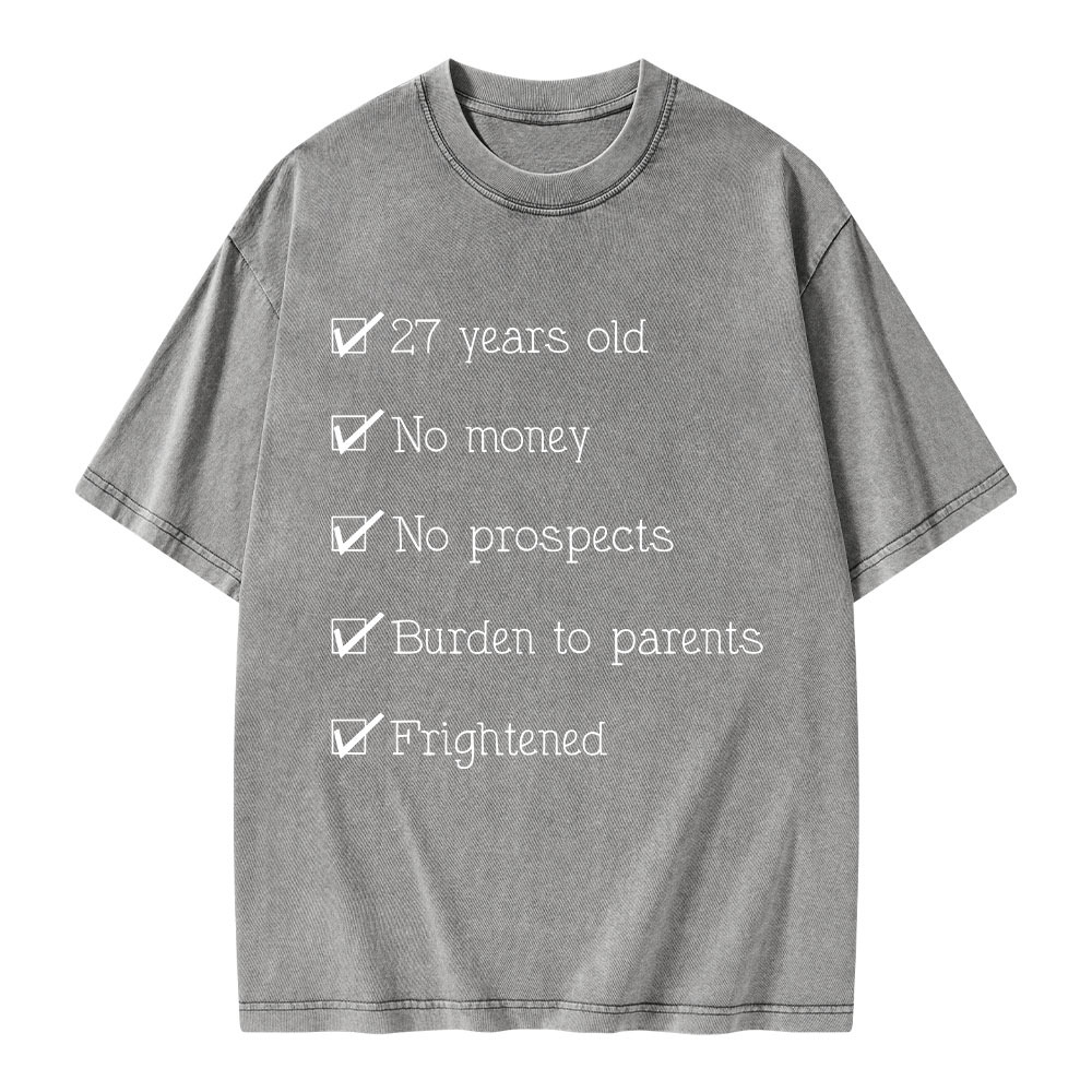 Pagewings 27 Years Old Unisex Washed T-shirt