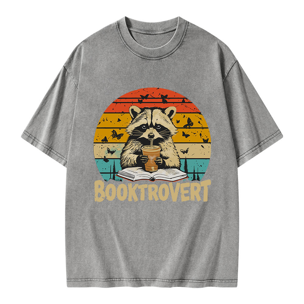 Pagewings Booktrovert Unisex Washed T-shirt