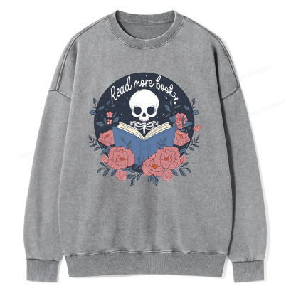 Pagewings read  more  books Unisex Washed Sweatshirt