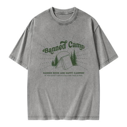 Pagewings Banned Camp Unisex Washed T-shirt