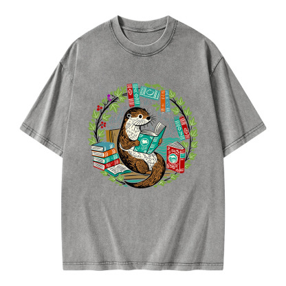 Pagewings Book Lover Unisex Washed T-shirt