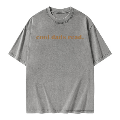 Pagewings Cool Dads Read Unisex Washed T-shirt