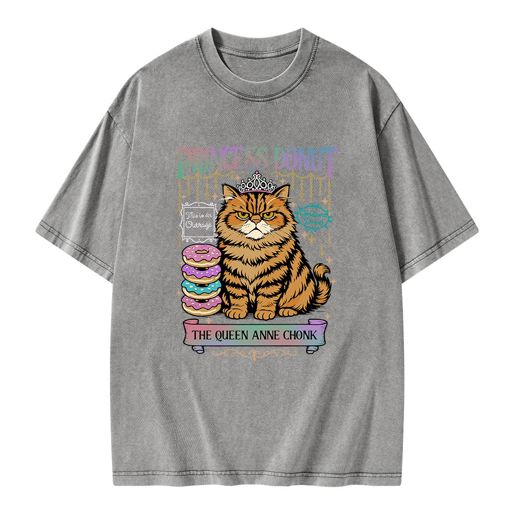 Pagewings Princess Donut Unisex Washed T-shirt