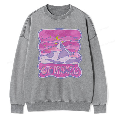Pagewing City Of Dreamers Unisex Washed Sweatshirt