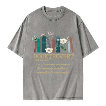 Pagewings Booktrovert Unisex Washed T-shirt