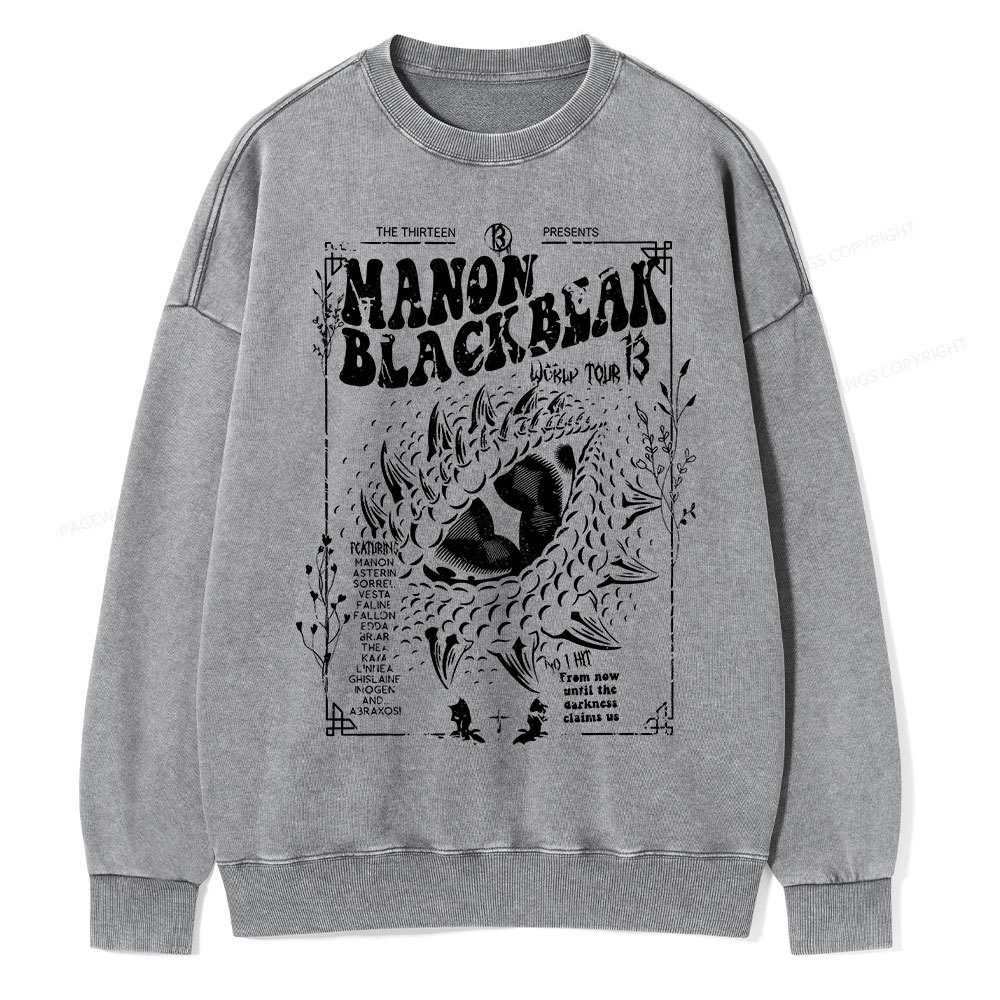 Pagewing ACOTAR Crescent City Rhysand Unisex Washed Sweatshirt