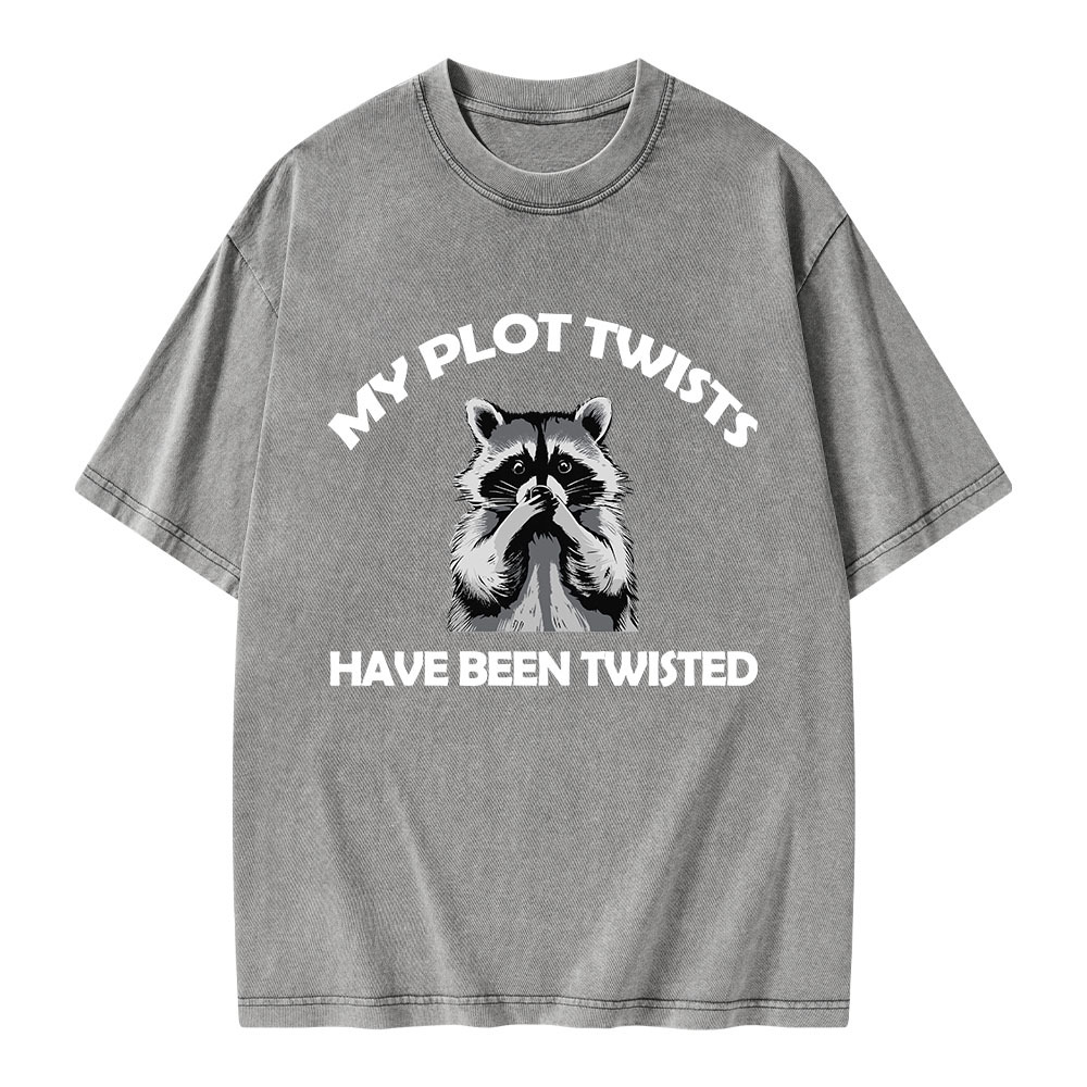 Pagewings My Plot Twists Have Been Twisted Unisex Washed T-shirt