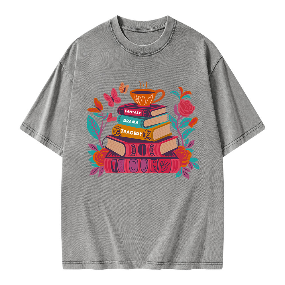 Pagewings Book Lover Unisex Washed T-shirt