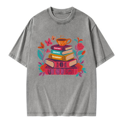 Pagewings Book Lover Unisex Washed T-shirt