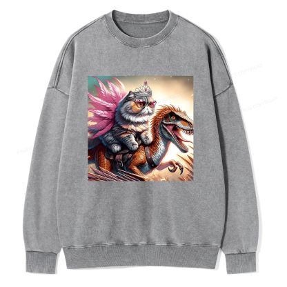 Pagewings Dungeon Crawler Unisex Washed Sweatshirt