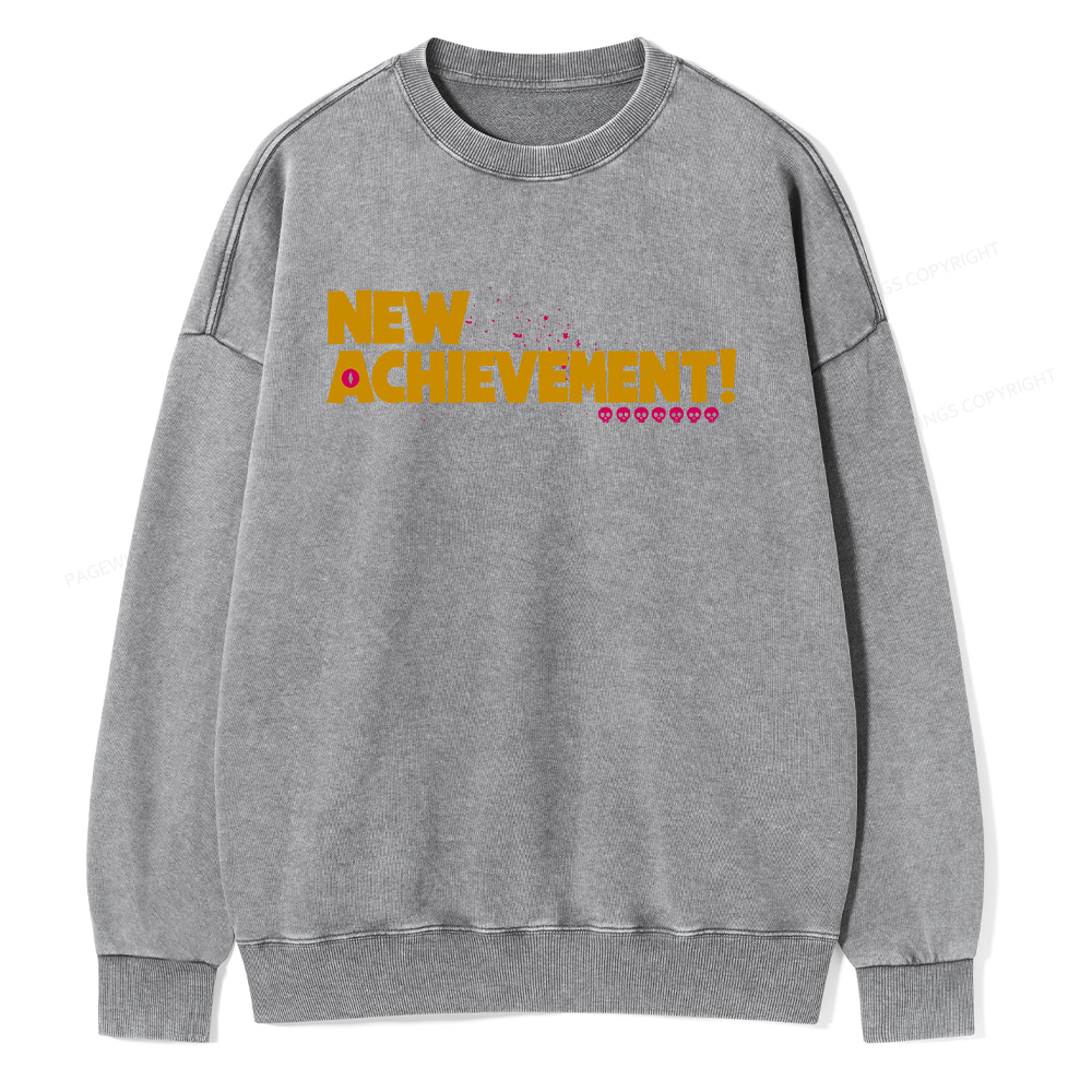 Pagewings New Achievement Unisex Washed Sweatshirt