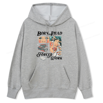 Pagewings Born To Read Bookish Unisex Classic Hoodie