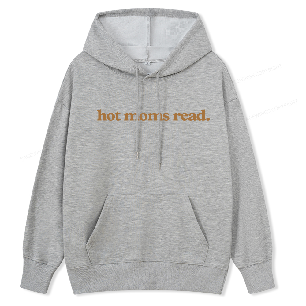 Pagewings Hot Moms Read Unisex Classic Hoodie