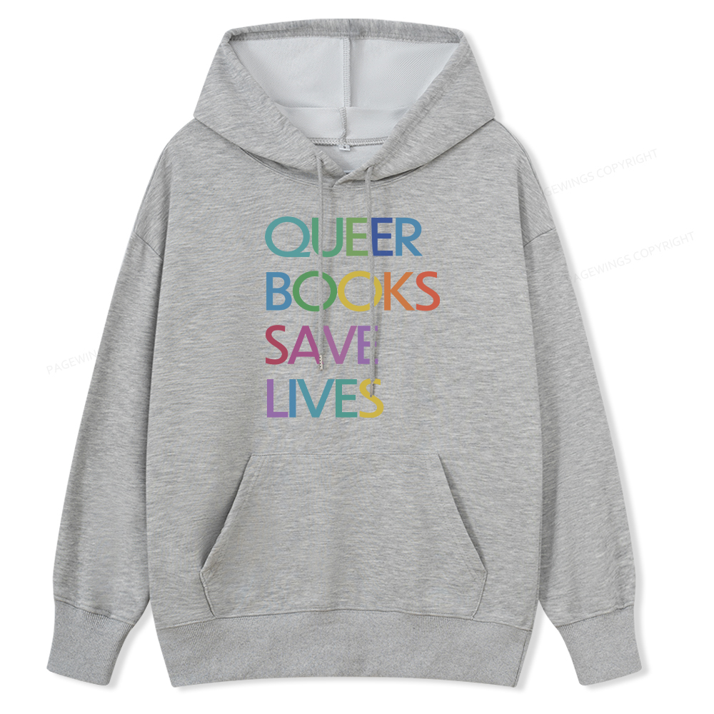 Pagewings Queer Books Save Live Unisex Classic Hoodie